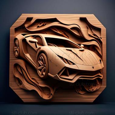 3D мадэль Lamborghini Urraco (STL)